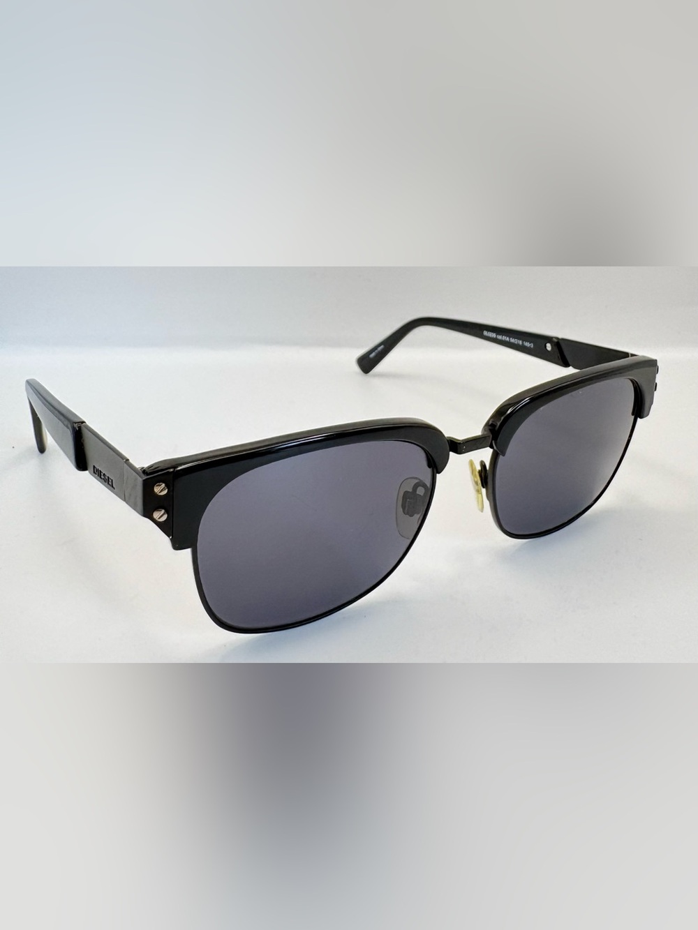 Diesel DL0235 Black Oval Sunglasses Frames Only